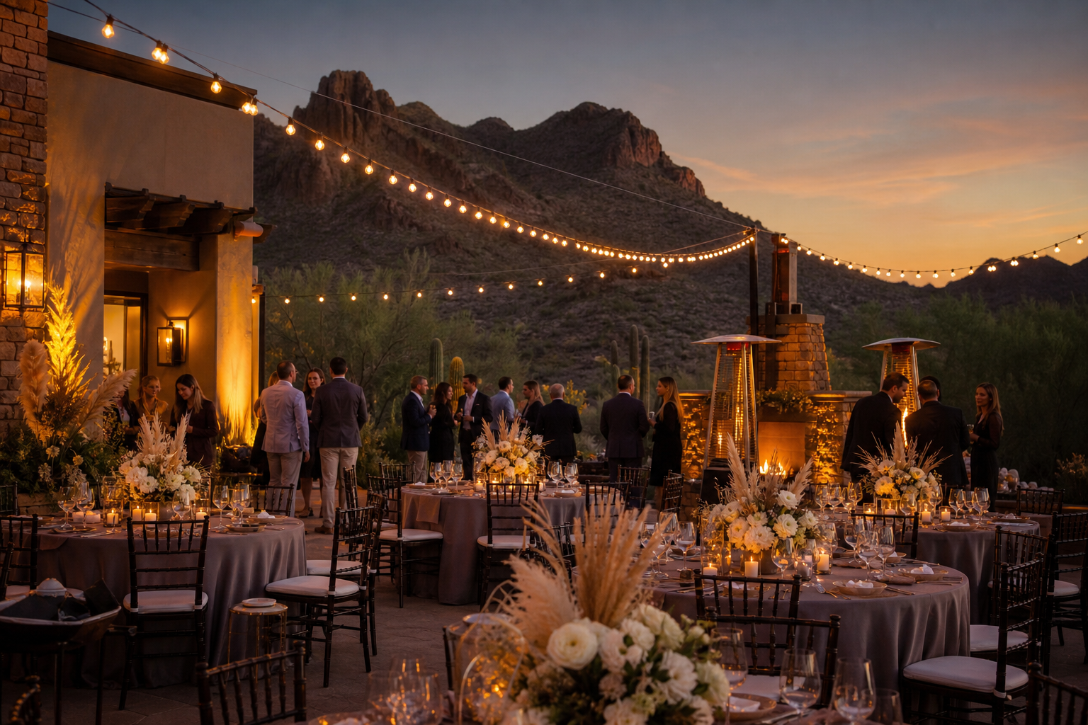 Luxury evening event at Arizona resort